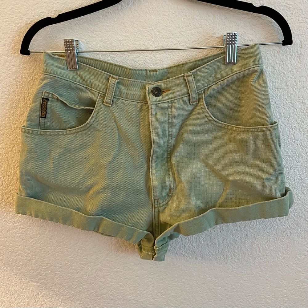 Giorgio Armani Women’s Green Denim Shorts